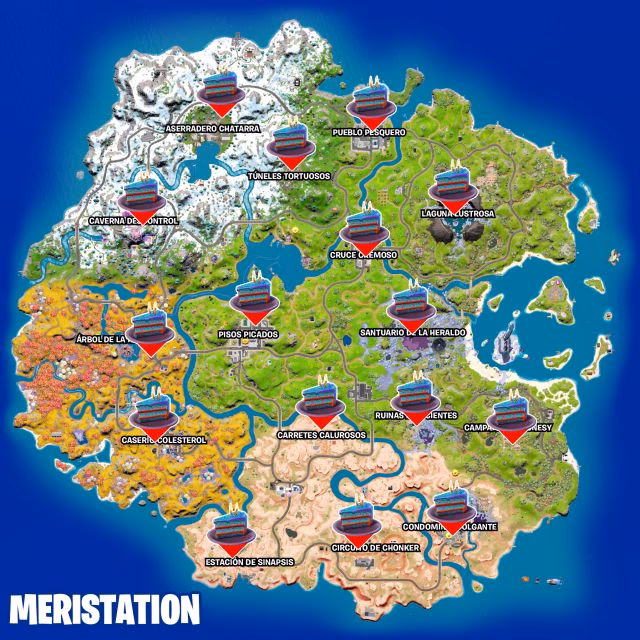 ¿Dónde se encuentran los pasteles en Fortnite?