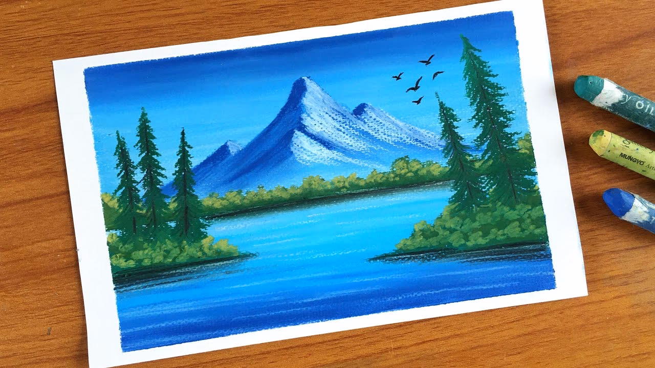 What is a good subject for an oil pastel drawing?