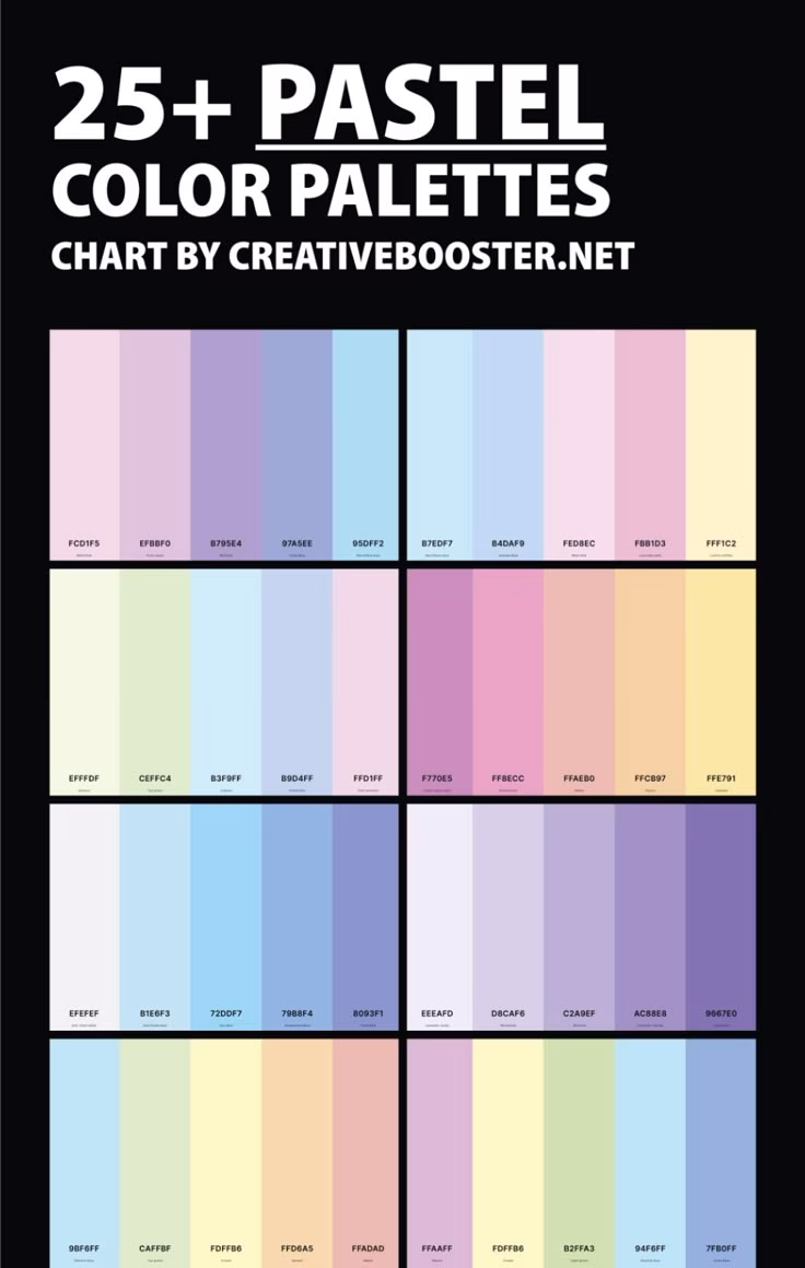 What colors go well with a pastel color scheme?