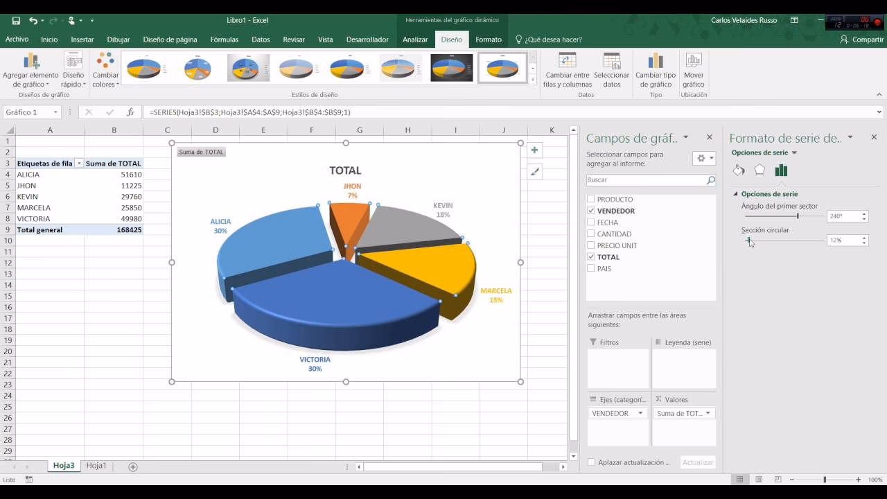 ¿Cómo crear barras de datos en Excel?