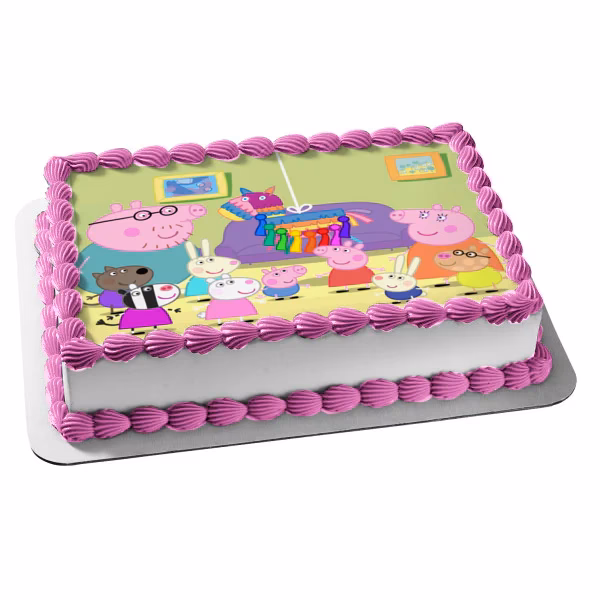 ¿Cómo se unen los papas Pig a la fiesta?