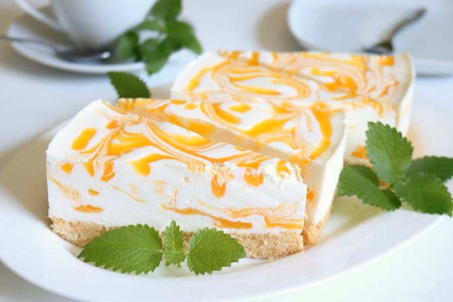 Wie schmeckt Mango-Joghurt-Torte?