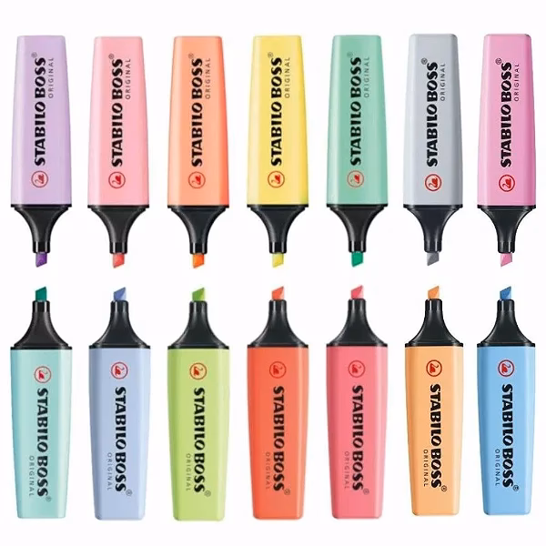 Quantos cores tem o texto Boss pastel?