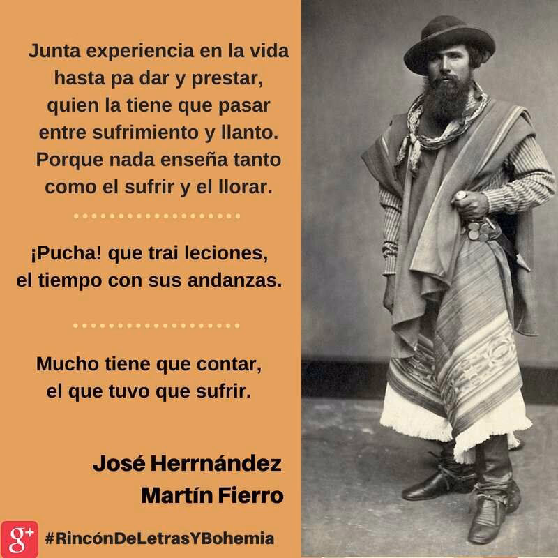 ¿Cuáles son las frases célebres del Martín Fierro?
