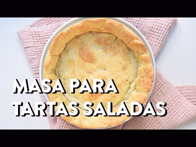 ¿Cómo se prepara la masa de tarta salada de Paulina fácil?