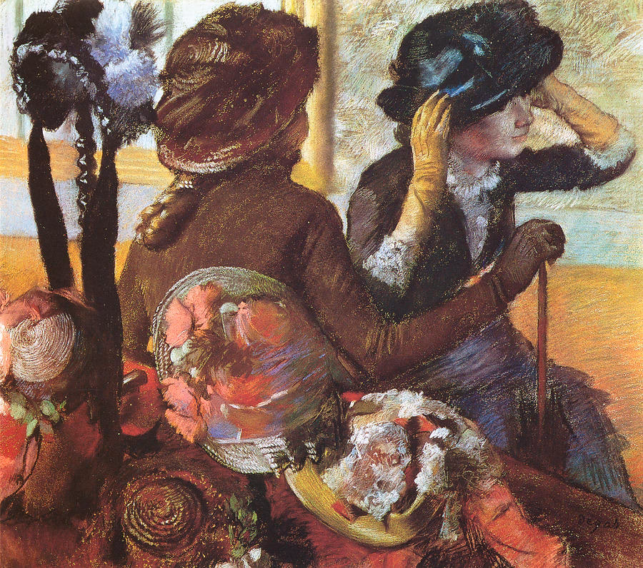 How does Degas relate to a milliner's art?