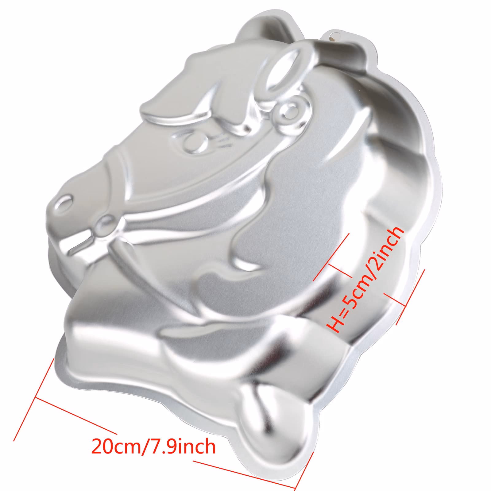 ¿Cuál es el tamaño de los moldes de caballos?