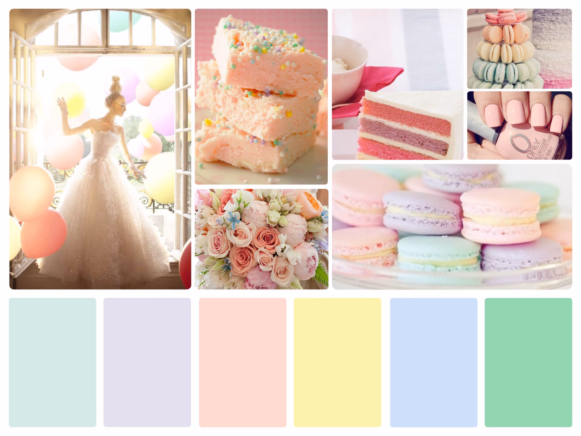 What is a pastel mood board?