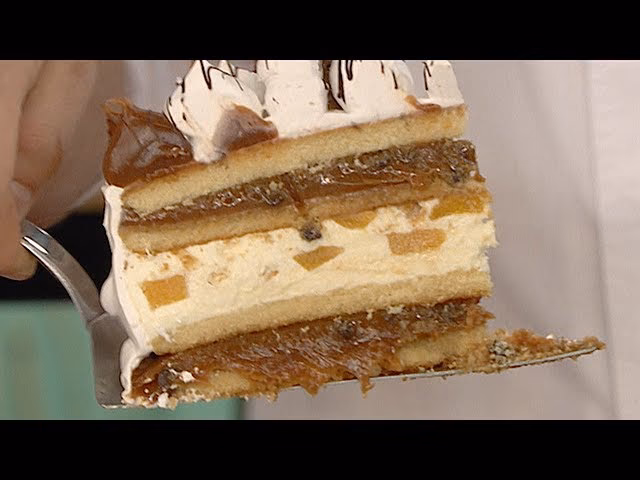 ¿Cómo preparar una torta de pionono y dulce de leche?