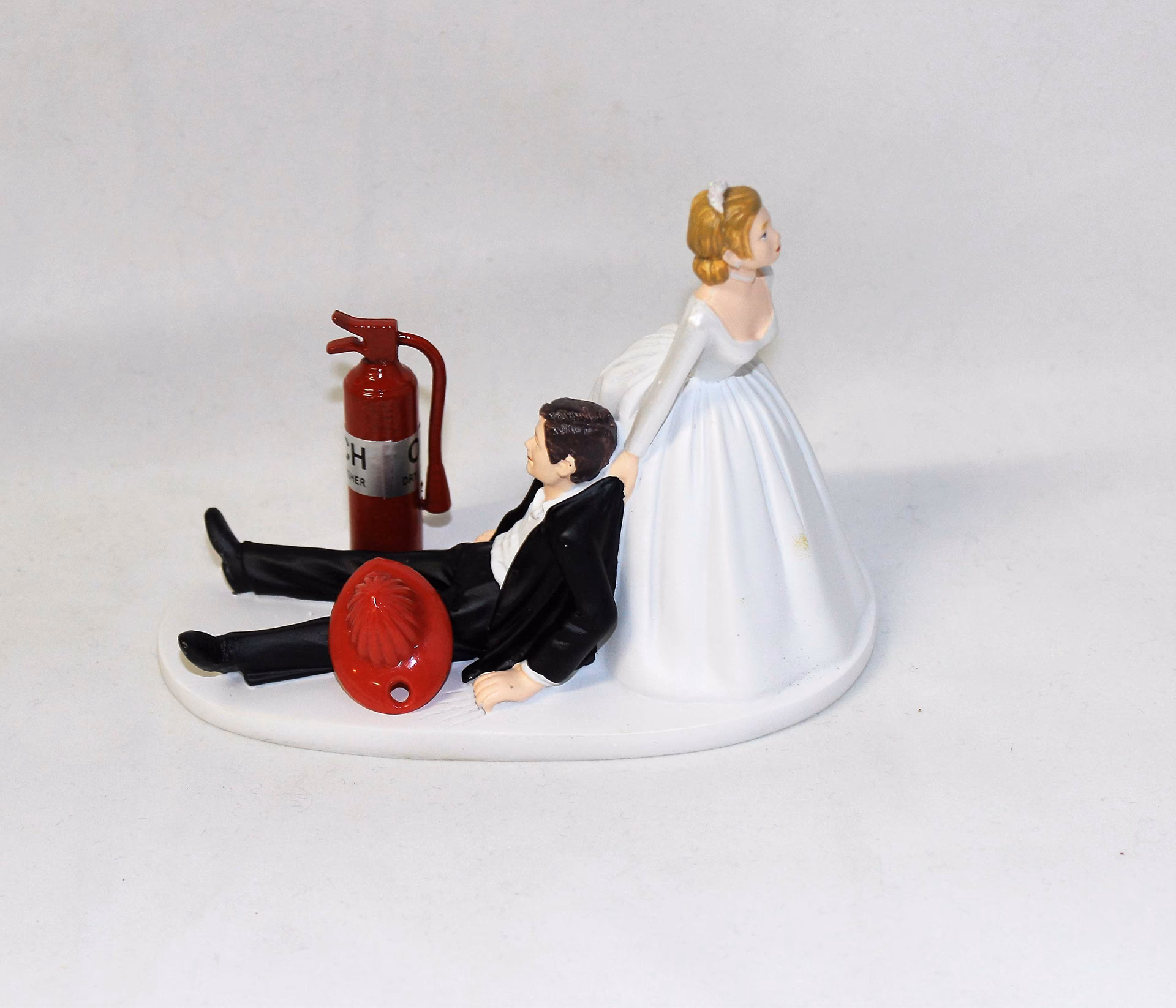 ¿Cómo fue la ceremonia de la boda de los bomberos?