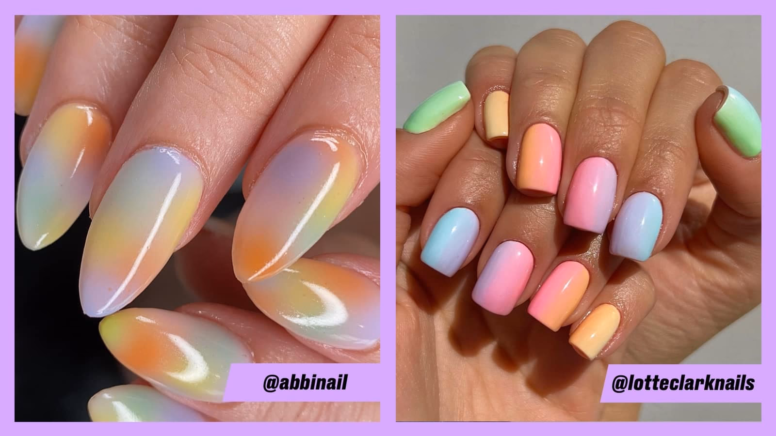 ¿Cómo decorar las uñas con tonos pasteles?