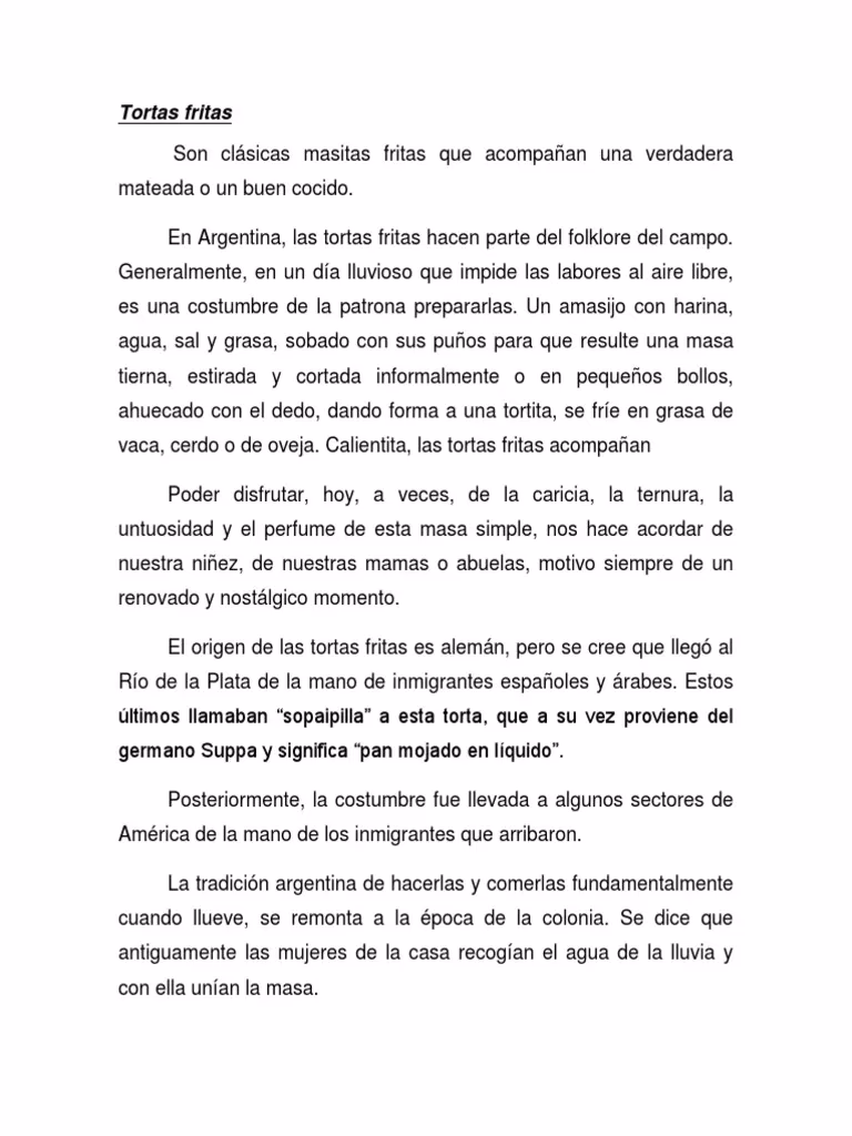 ¿Qué se puede tomar con las tortafritas?