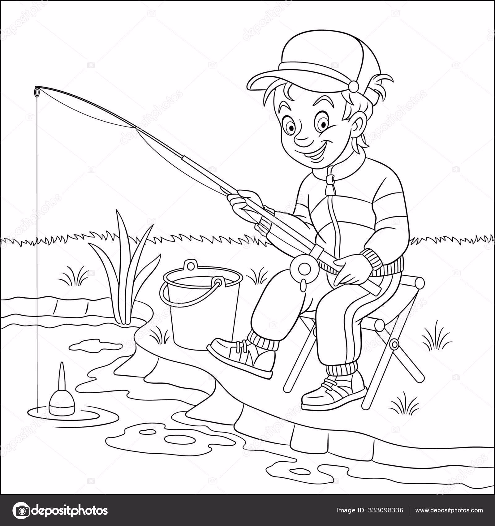¿Qué son las páginas para colorear de pesca?
