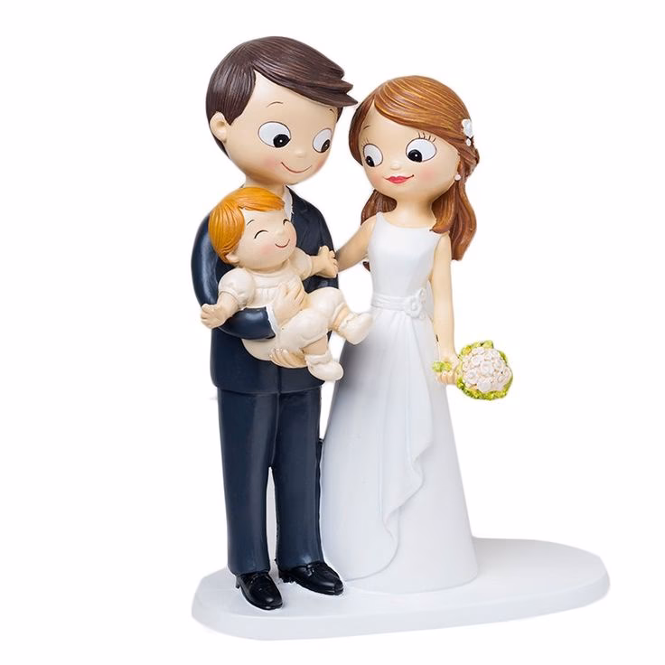 ¿Qué técnica japonesa se usa para dar vida a los novios de la torta?