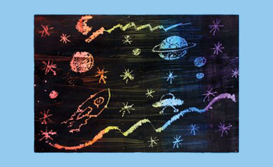 Can you use oil pastels to make scratch art?