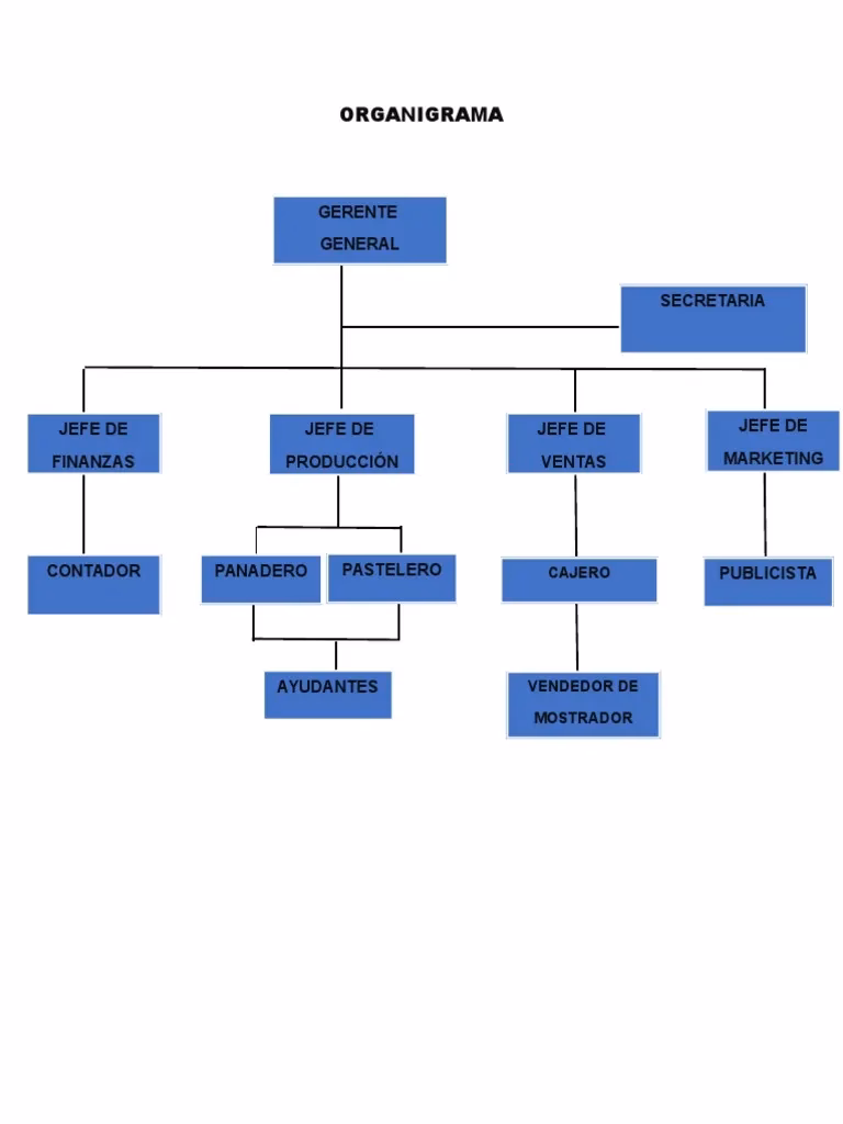 ¿Qué tipo de organización tiene una pastelería?