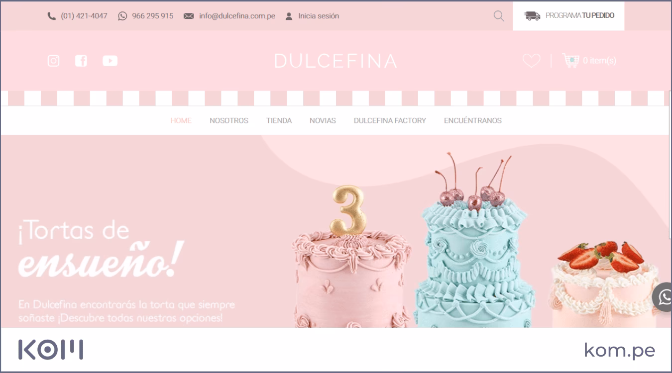 ¿Cuáles son los productos de Nuestra pastelería?