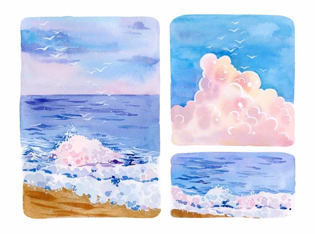 ¿Cuáles son los diferentes estilos de paisajes marinos?