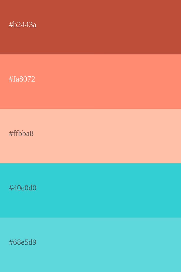 What is tetradic and triadic color scheme of salmon?