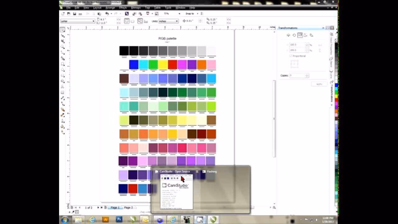 ¿Dónde se guardan las paletas de color en Corel?