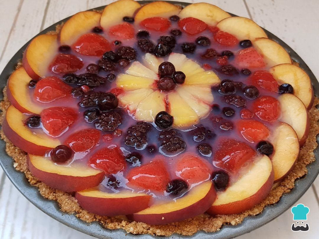 ¿Qué es una tarta de frutas vegana?
