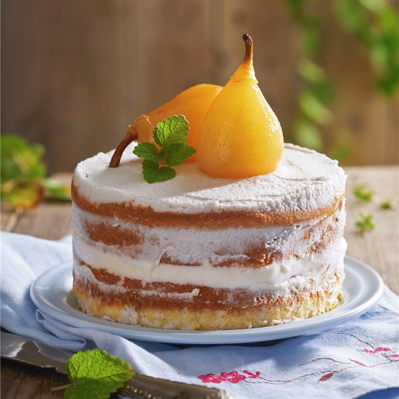 ¿Qué es el pastel de pera al revés?