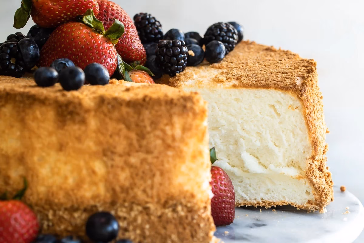 ¿Cómo saber si un pastel de Ángel está pronto?