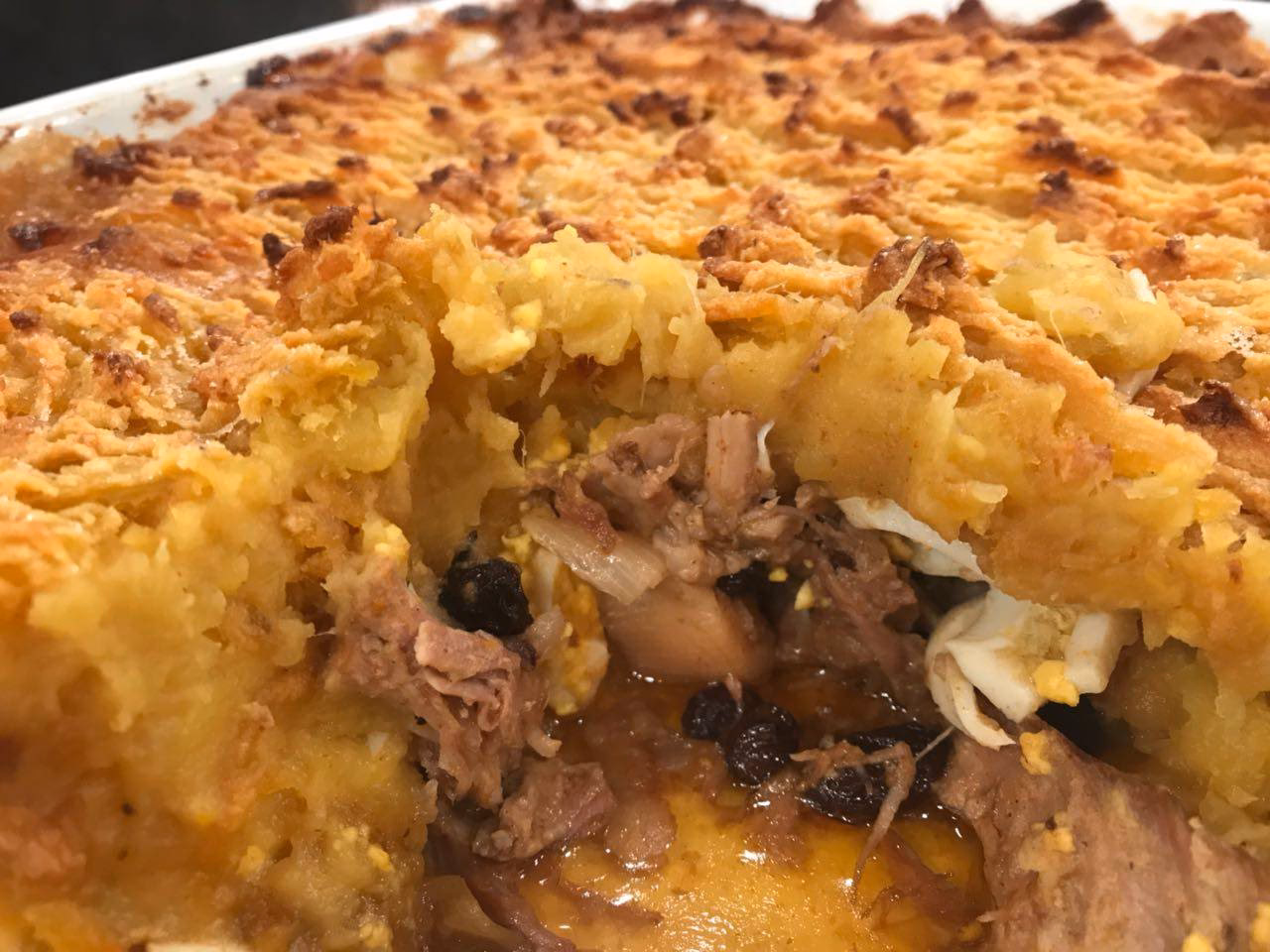 ¿Qué es el pastel de batata con carne picada?