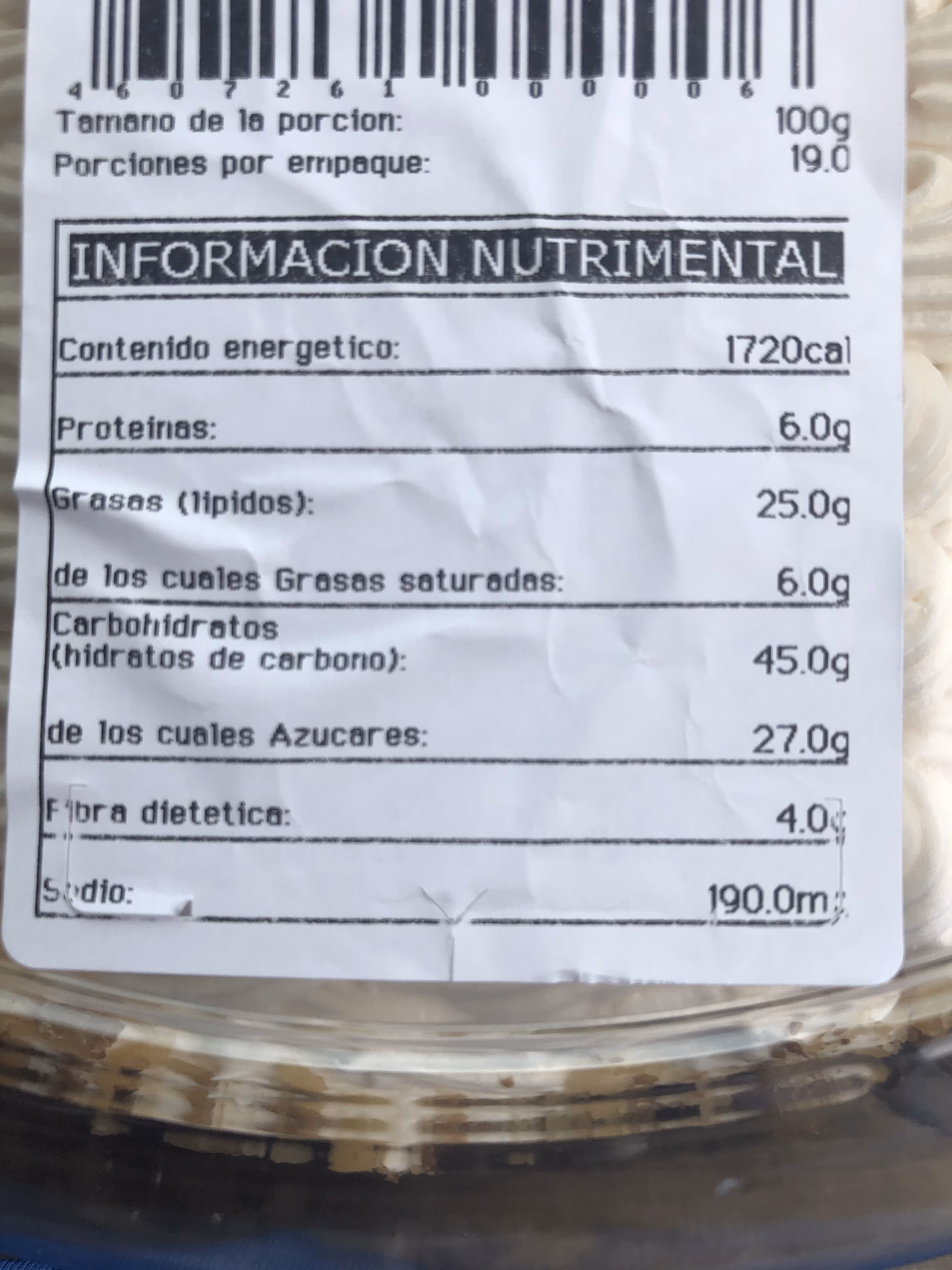 ¿Cuántas calorías tiene un pastel de chocolate?