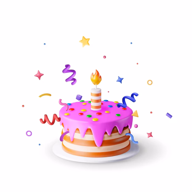 ¿Dónde se pueden descargar los modelos de pastel de cumpleaños 3D?