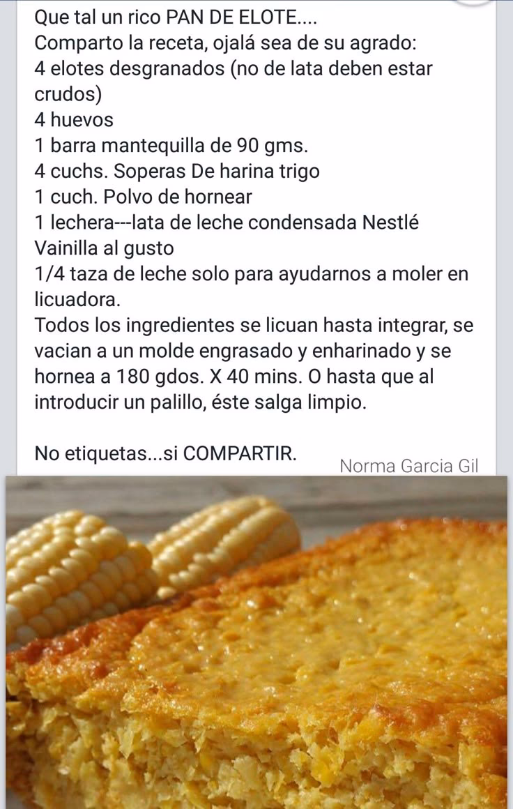¿Qué le da cremosidad al pastel de elote?