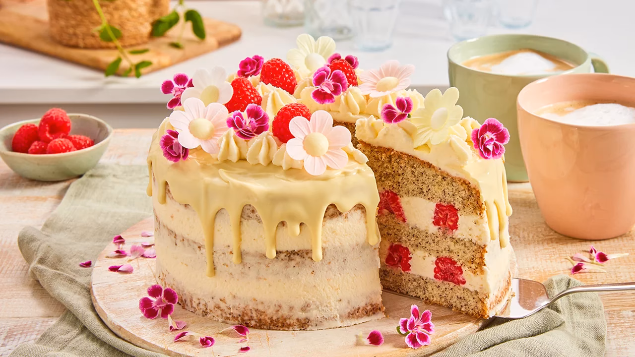 ¿Cómo hacer un pastel de frambuesas?