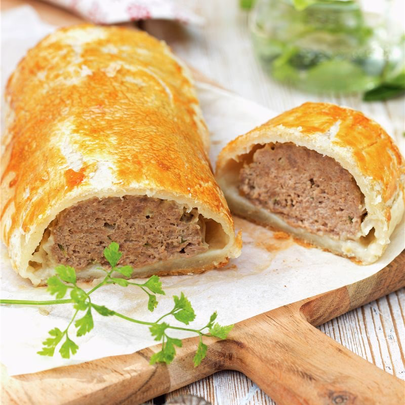 ¿Qué es el hojaldre relleno de carne?