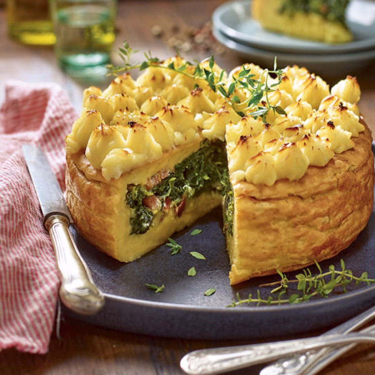 ¿Cómo hacer un pastel de patatas y espinacas?