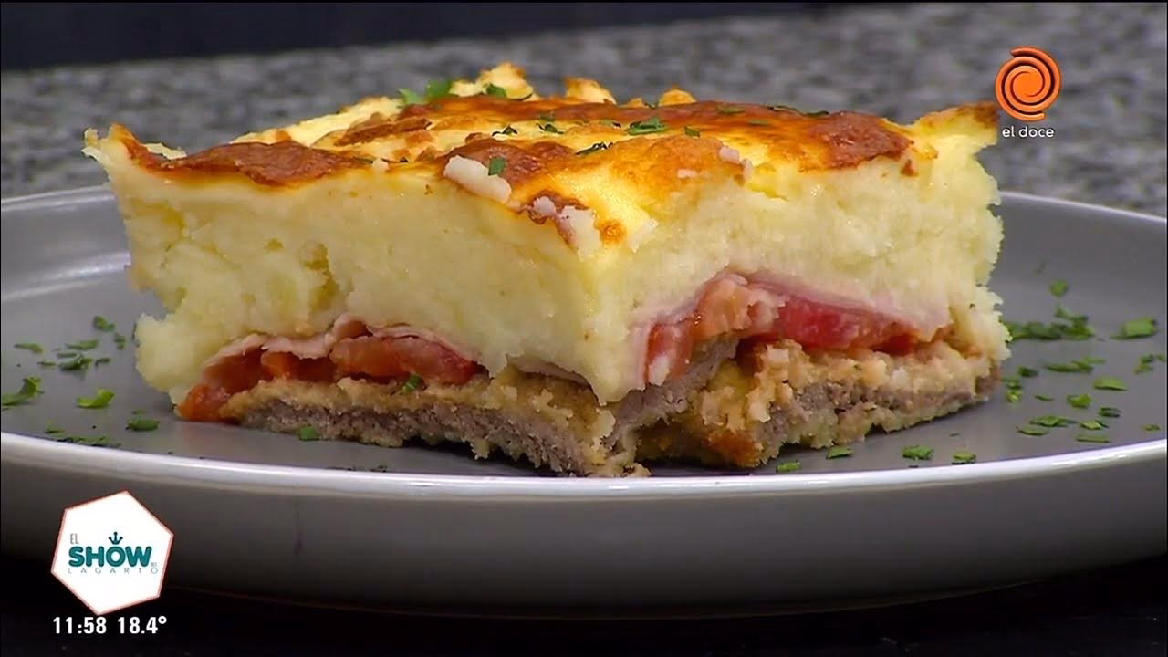 ¿Cuál es el resultado final del pastel de papas y milanesas napolitanas?