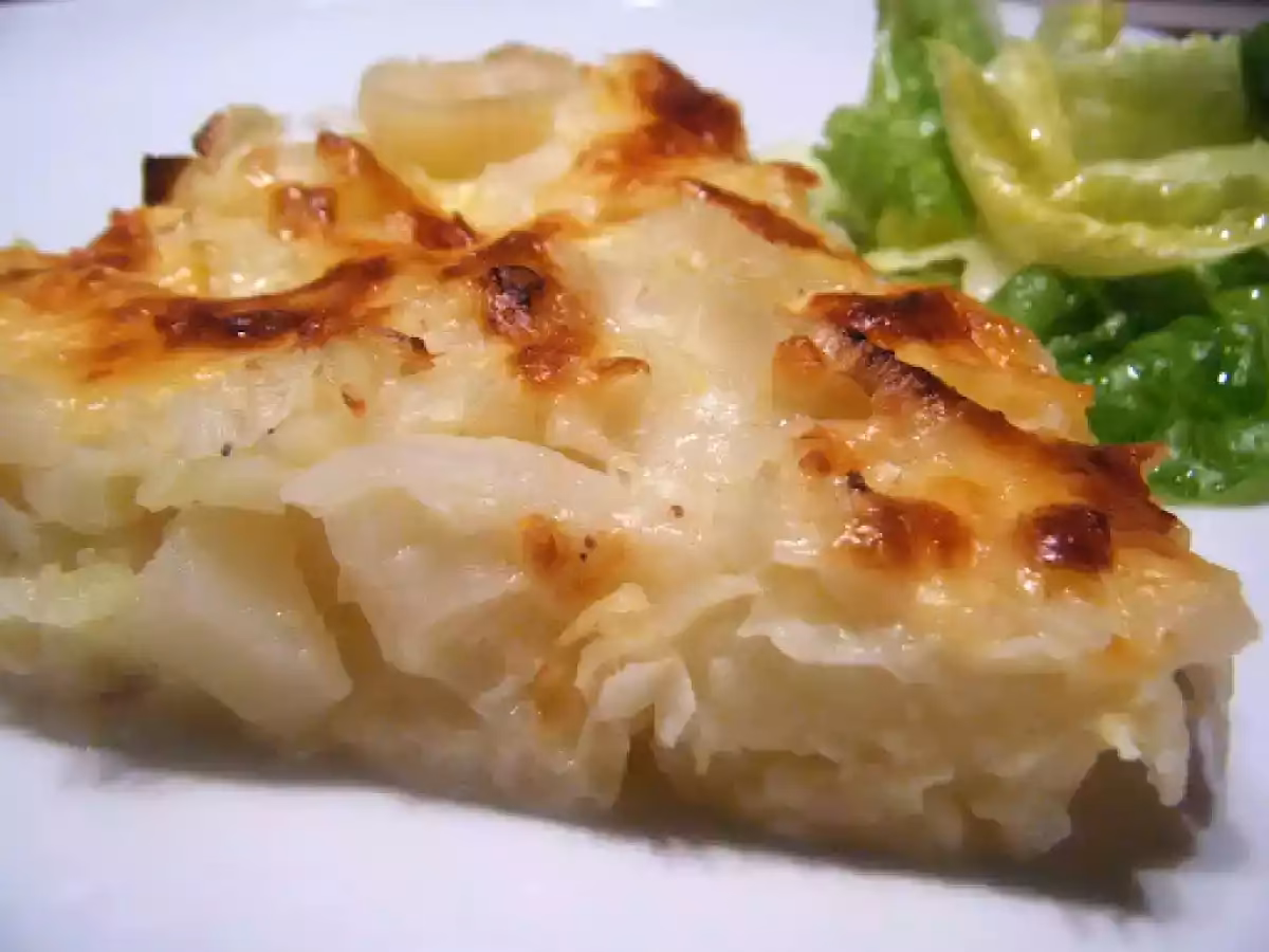 ¿Cuánto tiempo se hornea el pastel de puerros?