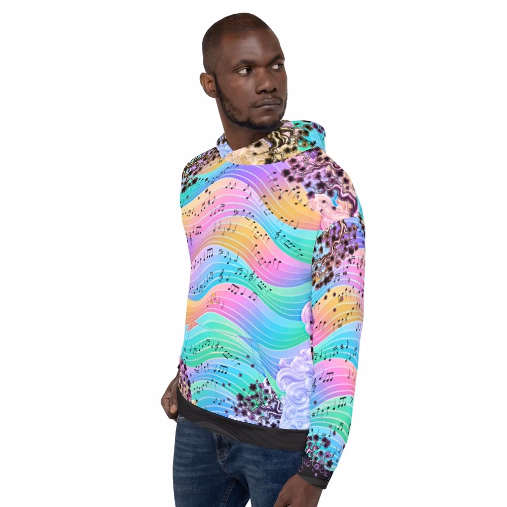 Which high-end fashion brands use psychedelic patterns?