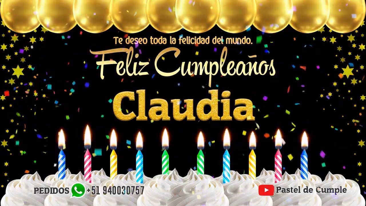 ¿Cómo agradecer a Claudia por su cumpleaños?