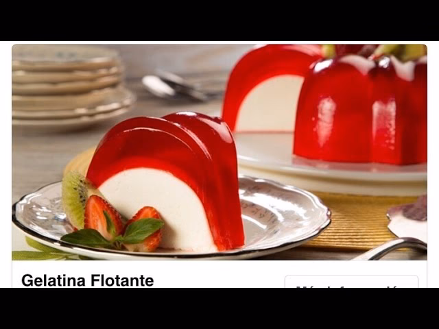 ¿Qué es una gelatina flotante?