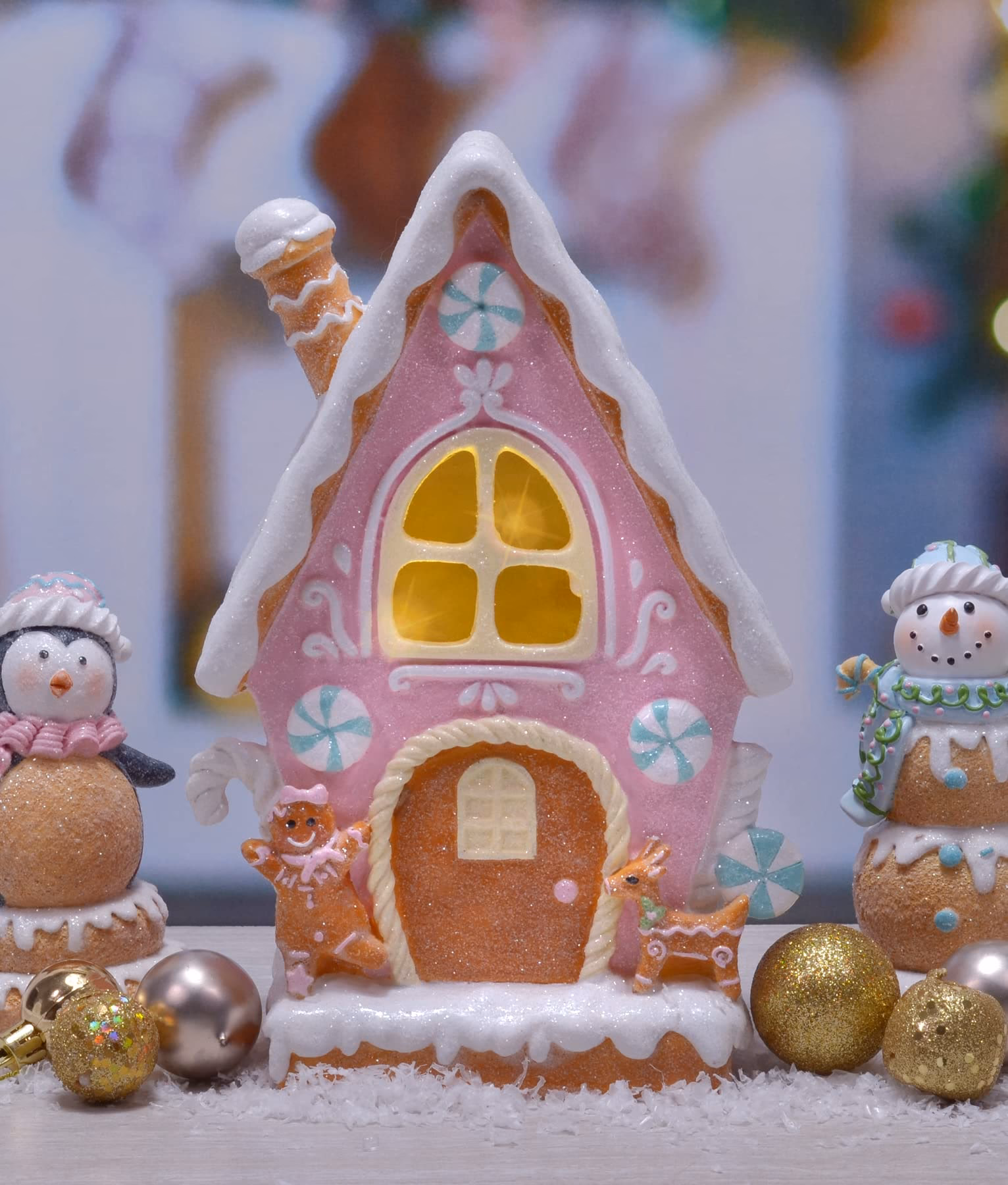 Where can I find the best pastel color gingerbread house?