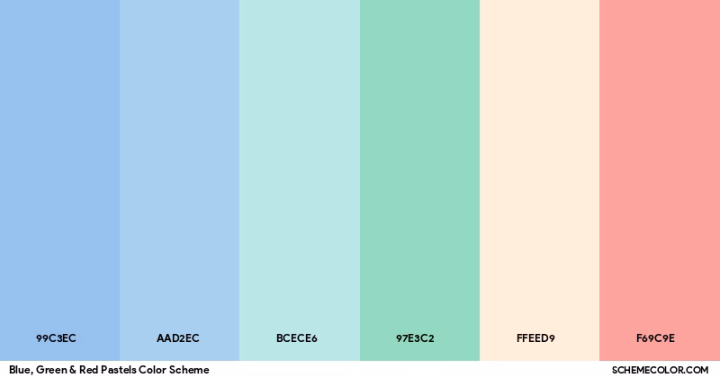How do I design with green pastel blue?