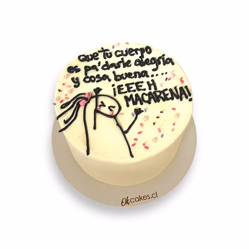 ¿Cómo se le dice a Macarena que le compramos choclo para que pueda preparar un pastel?