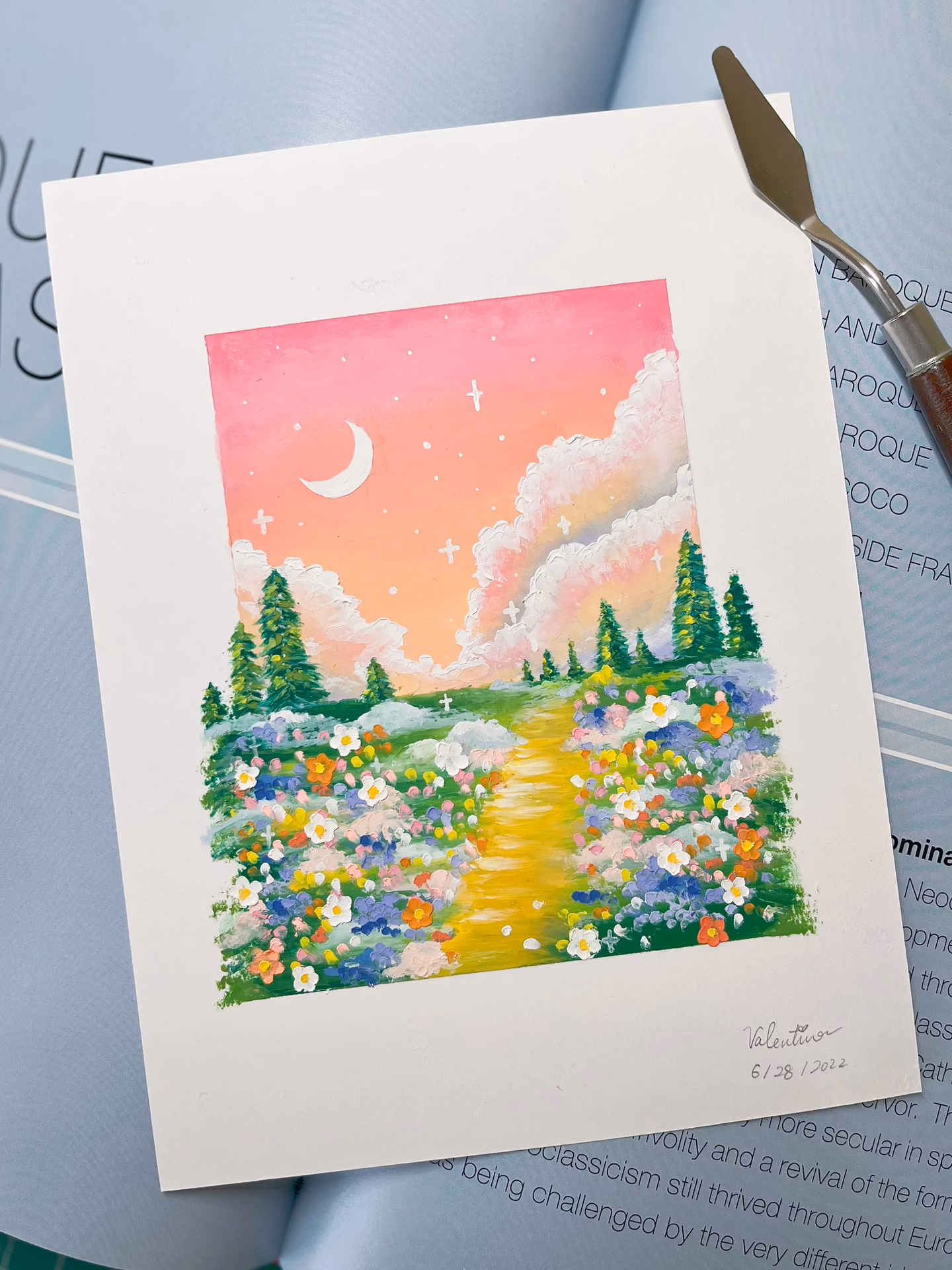 What is the difference between a pastel and an oil painting?