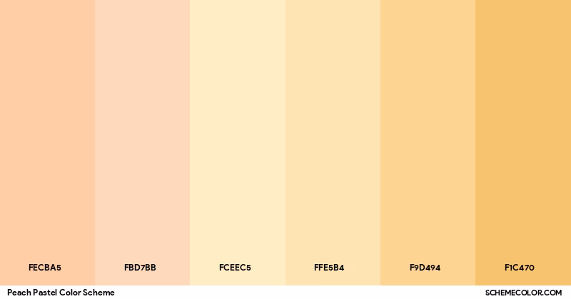 Why should you choose a peach color palette?
