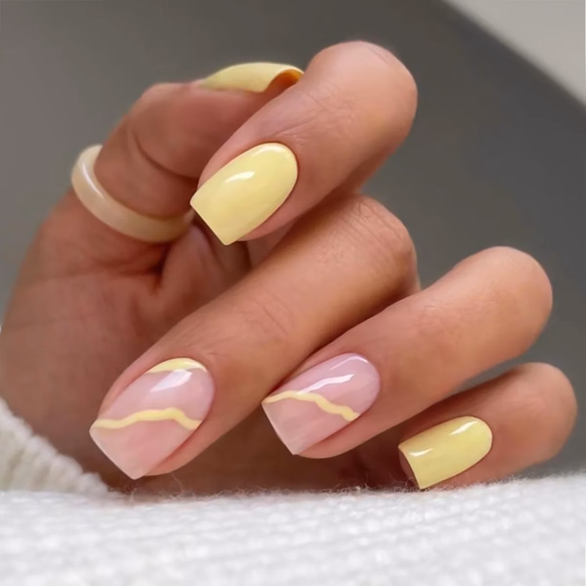 What color is a pastel pink nail?