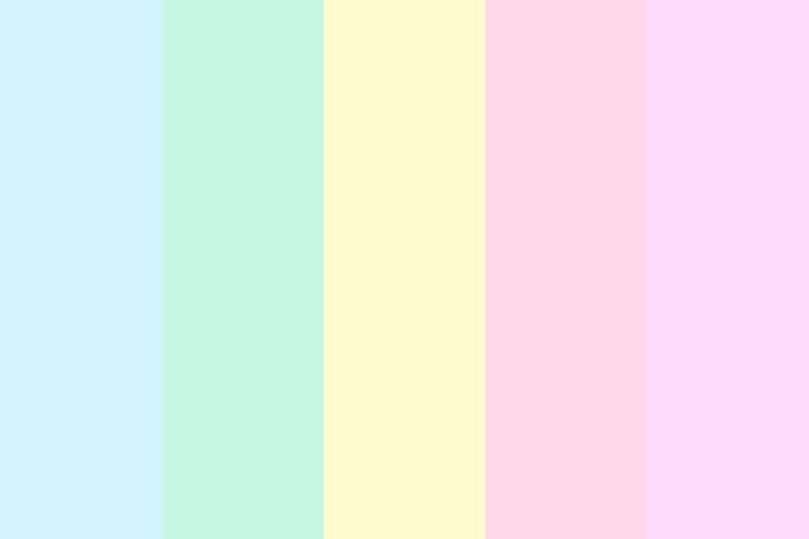 What color is blue yellow & pink pastels?