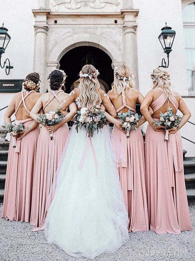 Does Dessy have pink bridesmaid dresses?