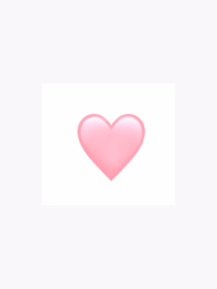 What does a red heart emoji mean?