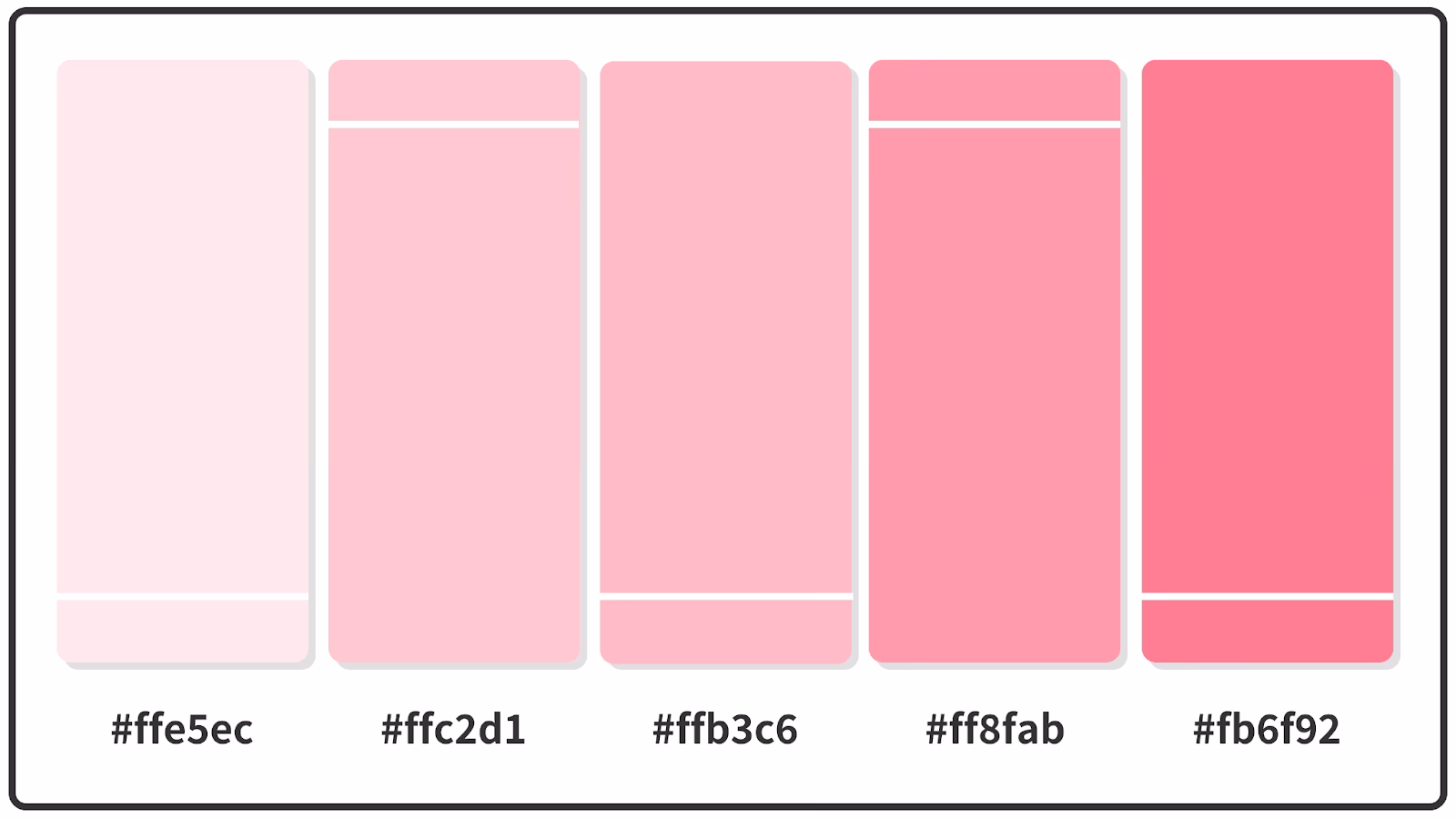 Where can I find a beautiful pastel pink color palette?
