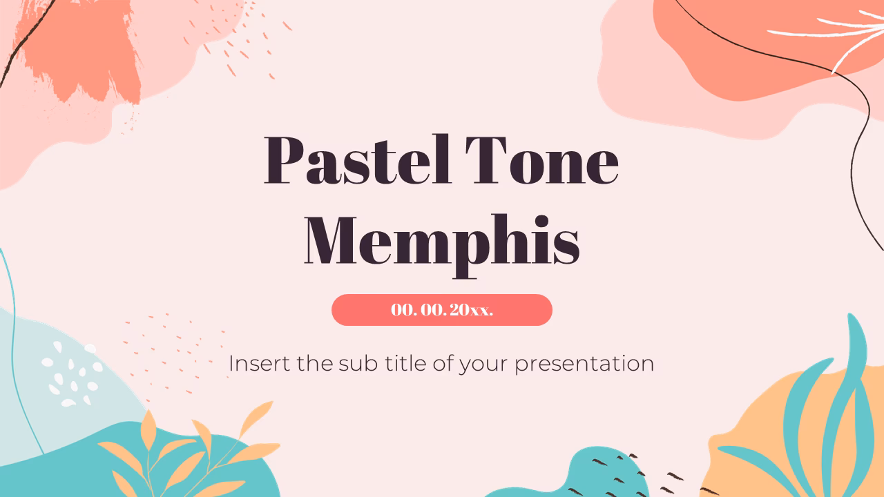 Can you design a presentation with pastel colors?